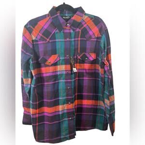 Wrangler Retro Pearl Snap Western Shirt NWT Front Pockets Size Small